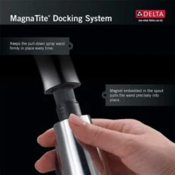 Delta Trinsic Pull-Down Kitchen Faucet With On/Off Touch Activation, Magnetic Docking Spray Head, And Soap/Lotion Dispenser - Includes Lifetime Warranty (5 Year On Electronic Parts) -Bathroom Sales Store smart solutions infographics magnatite 800x800 rev