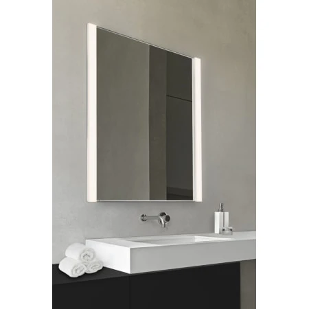 Vanity 36-1/4" X 27" Slim Rectangular Acrylic Wall Mounted Bathroom Mirror 4 Vanity 36-1/4" X 27" Slim Rectangular Acrylic Wall Mounted Bathroom Mirror - Image 2