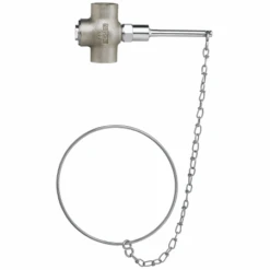 Self-Closing Faucet Valve With 1" NPTF Connectors And 18" Chain & Pull Ring