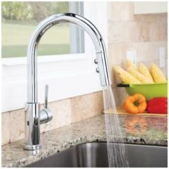 Neo 1.8 GPM Single Hole Pull Down Kitchen Faucet -Bathroom Sales Store speakman sbs 1042 alternate view 2