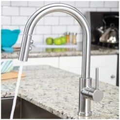 Neo 1.8 GPM Single Hole Pull Down Kitchen Faucet -Bathroom Sales Store speakman sbs 1042 alternate view 8
