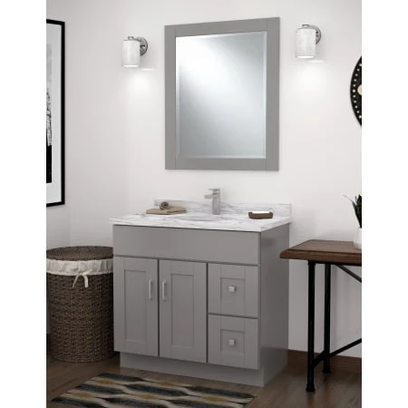 Grayson 36" X 30" Framed Bathroom Mirror 4 Grayson 36" X 30" Framed Bathroom Mirror - Image 2