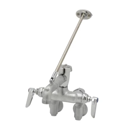 Wall Mounted Service Sink Faucet With Adjustable Centers, Vacuum Breaker And Wall Brace 3 Wall Mounted Service Sink Faucet With Adjustable Centers, Vacuum Breaker And Wall Brace