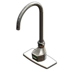 1.4 GPM Single Hole Deck Mounted Electronic Sensor Lavatory Faucet With 5-11/16" Rigid Gooseneck Spout And 4" Deck Plate