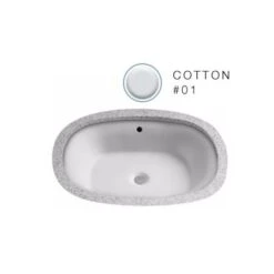 TOTO Maris 20-3/8" Undermount Bathroom Sink With Overflow And CeFiONtect Ceramic Glaze
