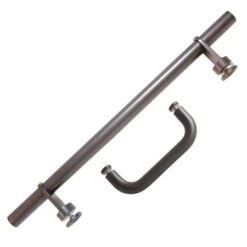 Azul 60" High X 60" Wide Semi-Framed Shower Door With Clear Glass And H2OFF™ Technology -Bathroom Sales Store towel bar bronze group 1