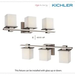 Tully 4 Light 32" Wide Vanity Light Bathroom Fixture With Satin Etched Glass Shades -Bathroom Sales Store tully reversible 1