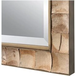 Cocos 41" X 28" Coastal Casual Coconut Shell Framed Vanity Bathroom Wall Mirror 17 Cocos 41" X 28" Coastal Casual Coconut Shell Framed Vanity Bathroom Wall Mirror -Bathroom Sales Store uttermost 09751 alternate image 60