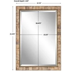 Cocos 41" X 28" Coastal Casual Coconut Shell Framed Vanity Bathroom Wall Mirror 19 Cocos 41" X 28" Coastal Casual Coconut Shell Framed Vanity Bathroom Wall Mirror -Bathroom Sales Store uttermost 09751 alternate image 62