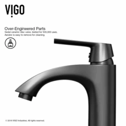 VIGO Penela 1.2 GPM Single Hole Bathroom Faucet -Bathroom Sales Store vigo vg01028k1 cartridge info 154