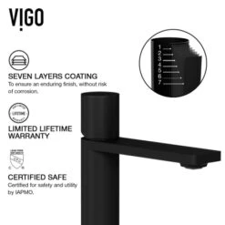 VIGO Halsey 1.2 GPM Single Hole Bathroom Faucet 21 VIGO Halsey 1.2 GPM Single Hole Bathroom Faucet -Bathroom Sales Store vigo vg01045 alternate view 6