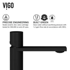 VIGO Halsey 1.2 GPM Single Hole Bathroom Faucet 22 VIGO Halsey 1.2 GPM Single Hole Bathroom Faucet -Bathroom Sales Store vigo vg01045 alternate view 7