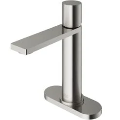 VIGO Halsey 1.2 GPM Single Hole Bathroom Faucet With Escutcheon
