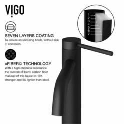 VIGO Lexington 1.2 GPM Vessel Single Hole Bathroom Faucet -Bathroom Sales Store vigo vg03028 alternate image 511