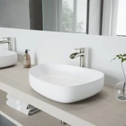 VIGO Peony 20-1/4" Matte Stone™ Vessel Bathroom Sink -Bathroom Sales Store vigo vg04012 alternate view 279