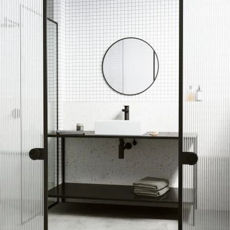 VIGO Montauk 13-1/8" Rectangular Matte Stone Vessel Bathroom Sink 6 VIGO Montauk 13-1/8" Rectangular Matte Stone Vessel Bathroom Sink - Image 4