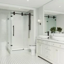 VIGO Winslow 79-7/8" High X 48-1/8" Wide X 36-1/8" Deep Sliding Frameless Shower Enclosure -Bathroom Sales Store vigo vg605148wr alternate view 1022