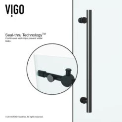 VIGO Winslow 79-7/8" High X 48-1/8" Wide X 36-1/8" Deep Sliding Frameless Shower Enclosure -Bathroom Sales Store vigo vg605148wr alternate view 1027