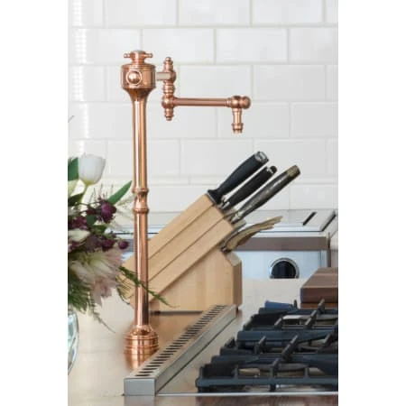 Traditional 1.75 GPM Deck Mounted Single Hole Pot Filler With Cross Handle 4 Traditional 1.75 GPM Deck Mounted Single Hole Pot Filler With Cross Handle - Image 2