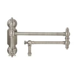 Traditional 1.75 GPM Wall Mounted Single Hole Pot Filler With Cross Handle