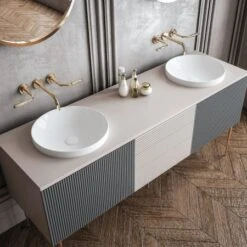 Fly 16-7/8" Circular Ceramic Drop In Or Vessel Bathroom Sink -Bathroom Sales Store ws bath collections fly 3041 alternate image 5