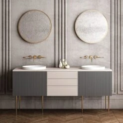 Fly 16-7/8" Circular Ceramic Drop In Or Vessel Bathroom Sink -Bathroom Sales Store ws bath collections fly 3041 alternate image 6