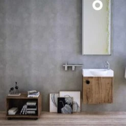 Minimal 21-3/5" Wall Mounted/Vessel Bathroom Sink -Bathroom Sales Store ws bath collections minimal 4077 life style 2 28