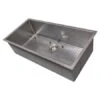 36" Undermount Single Basin Stainless Steel Kitchen Sink With Basin Rack And Basket Strainer 1 36" Undermount Single Basin Stainless Steel Kitchen Sink With Basin Rack And Basket Strainer -Bathroom Sales Store zline srs 36s 1683314